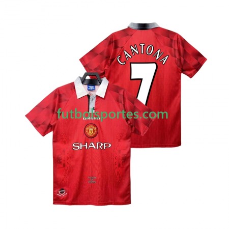 Camiseta Manchester United CANTONA 7 Retro Primera Equipación 1996 1997